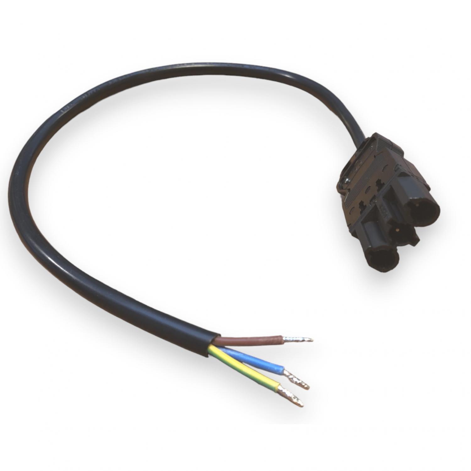 Connecteur GST18-3P mâle avec cable H05VVF3G1,5mm² longueur 50cm