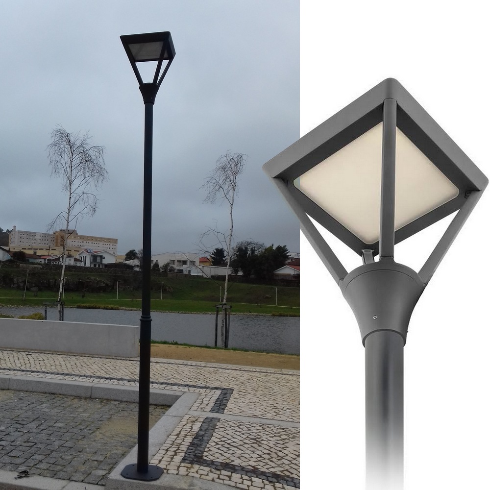 Candélabre LED lampadaire de rue étanche IP66 - 40W