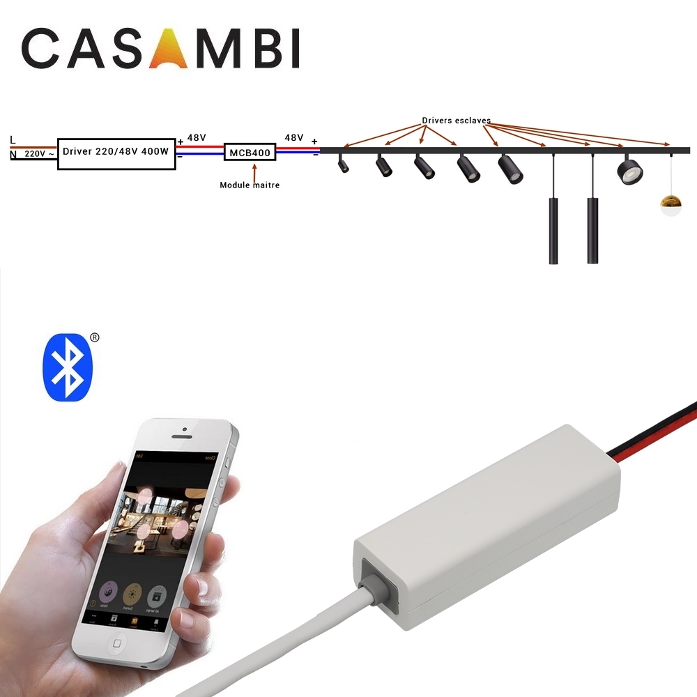 MCB400 : Module interface Bluetooth CASAMBI  maitre 400W 48V  PLC