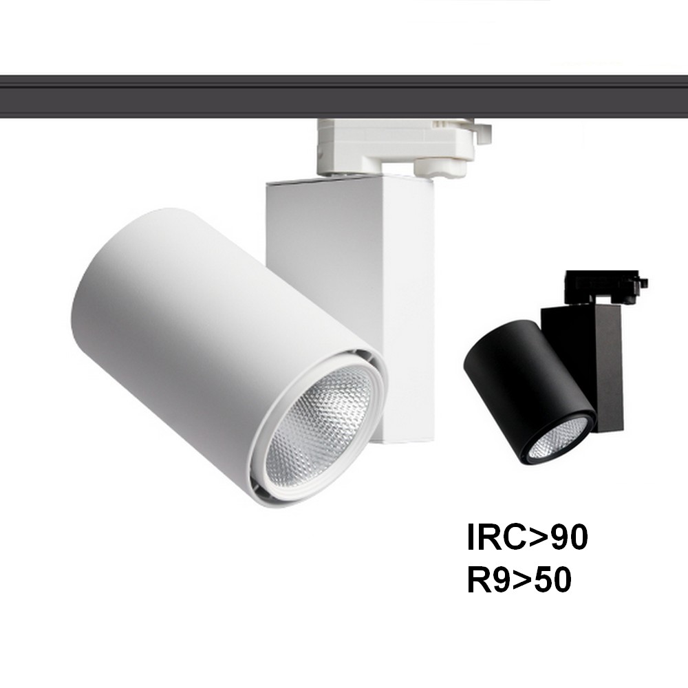 RIO40W-IRC90 : Projecteur LED compact sur rail 40W