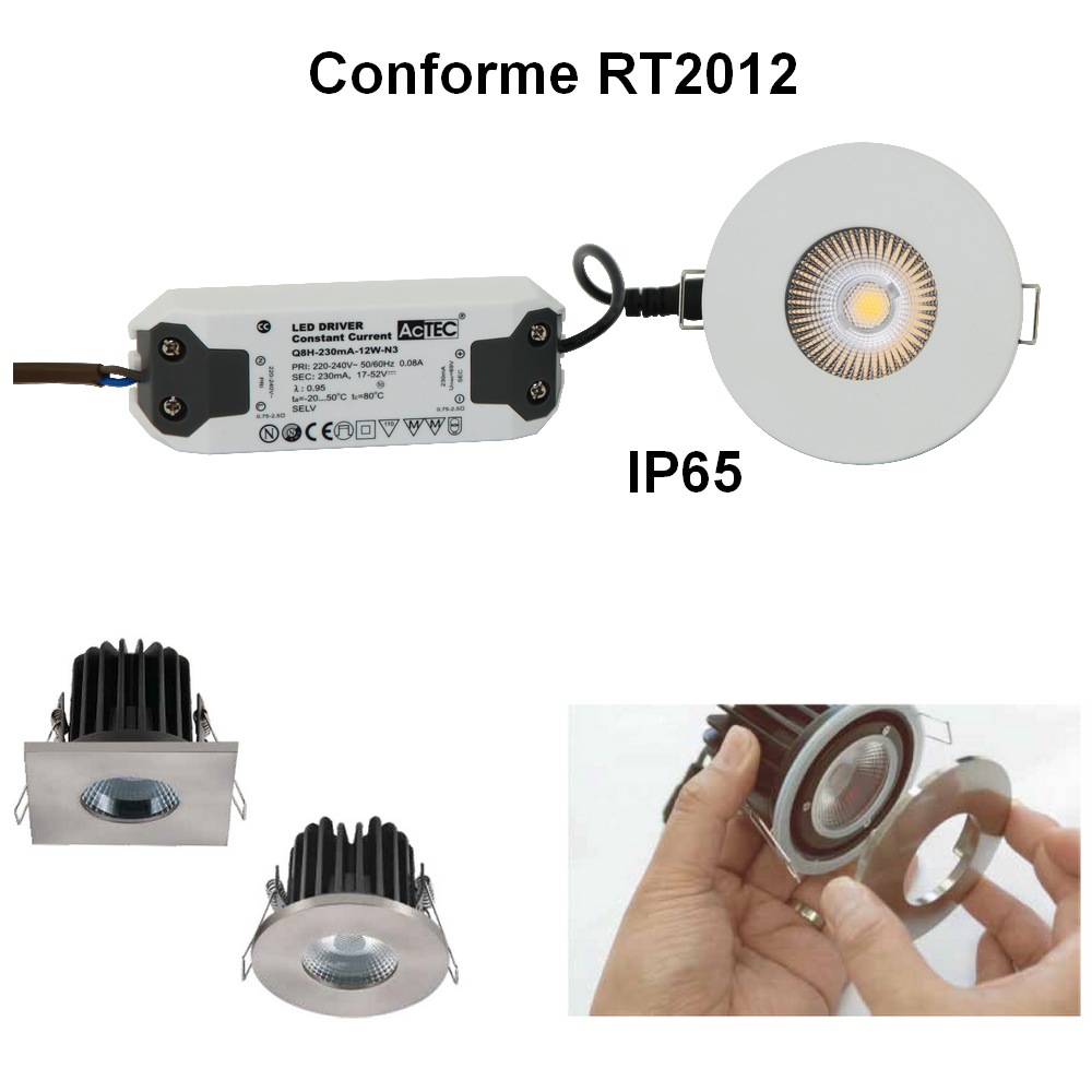 IGNIS : Spot LED 10W IP65, conforme RT2012