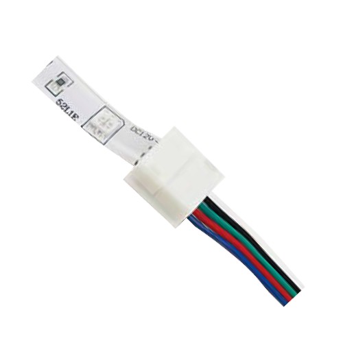 Connecteur d'alimentation pour ruban  LED RGB+ blanc 6000°K