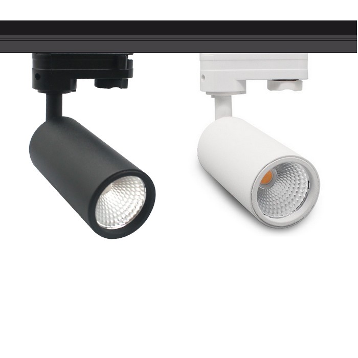 Mini Projecteur LED 10W dimmable (Triac), 930 lumens, rail 3 allumages