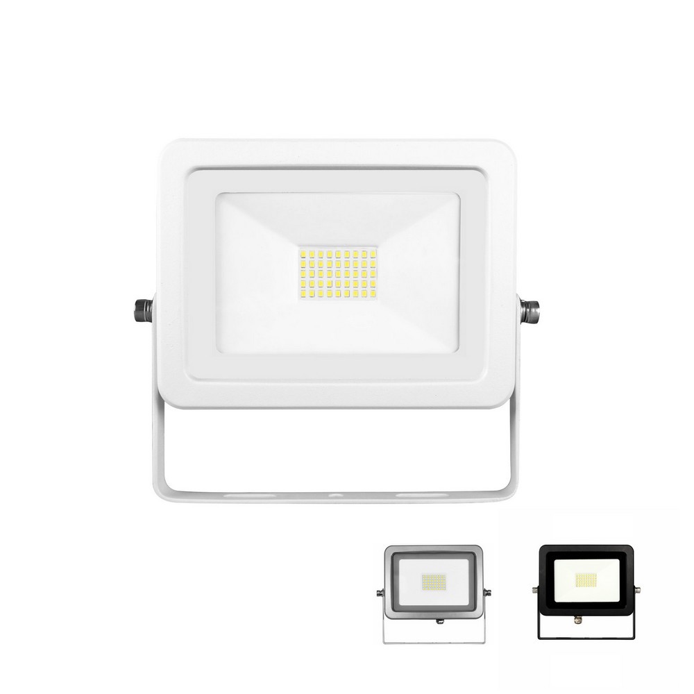 Projecteur extérieur blanc LED intégrée, conso. de 30W