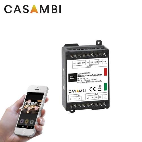 DLX1224-4CV-CASAMBI : Controleur CASAMBI 4 canaux, 12-24V, 240W