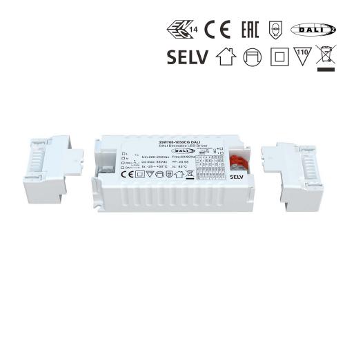 Driver LED 35W compact  multicourant, dimmable  DALI ou PUSH