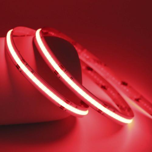 ruban LED COB IP67 rouge 10 mm, 24V, 384 leds/mètre, 10W/mètres