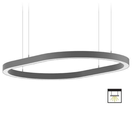 Suspension LED design ovale grande dimension