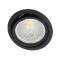 Downlight LED rond noir orientable pour l'éclairage d'accentuation dans les commerces