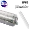 PARKLED-2x150: Réglette LED étanche  IP65 1m50 avec cablage spécifique pour deux tubes LED T8