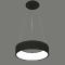 suspension LED décorative noire diamètre 450